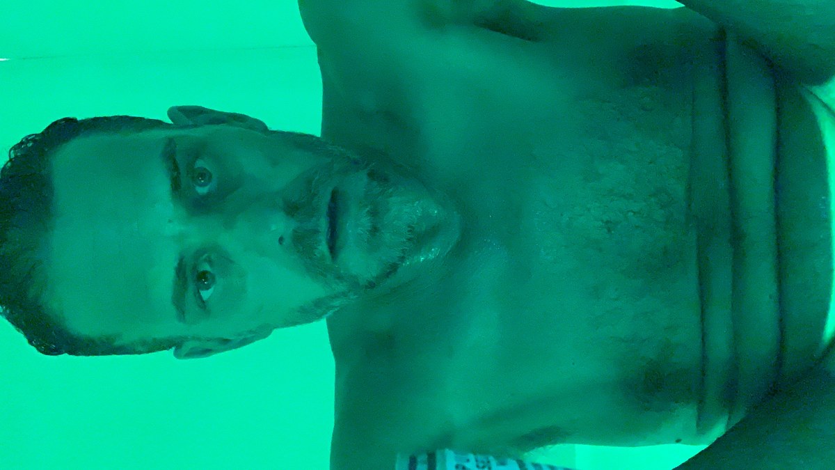 Green tinted portrait